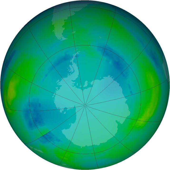 Ozone Map 1987-08-01